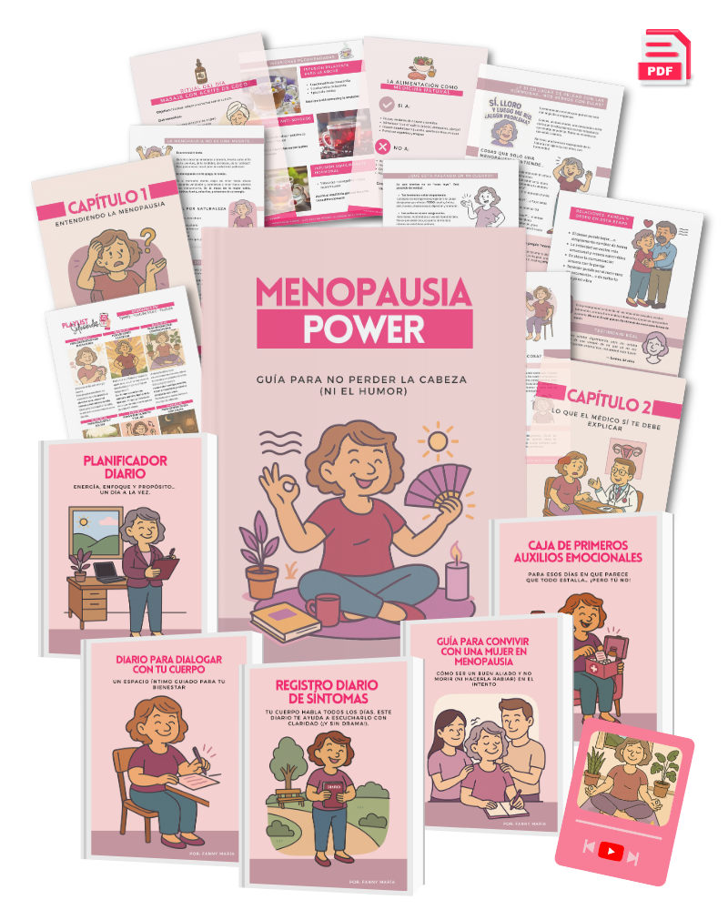 Mockup de Menopausia Power y bonos